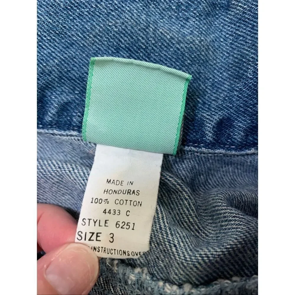 Vintage Santa Fe Jean Co Kids Jean Cotton Jacket Size 3